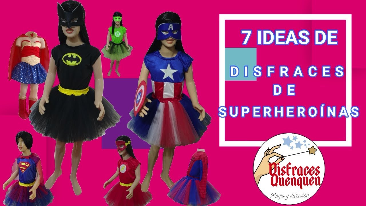 recurso Más bien Pagar tributo 7 Ideas de DISFRACES de Superhéroes para niñas ❤ 7 Ideas of Superhero  Costumes for girls ❤ - YouTube