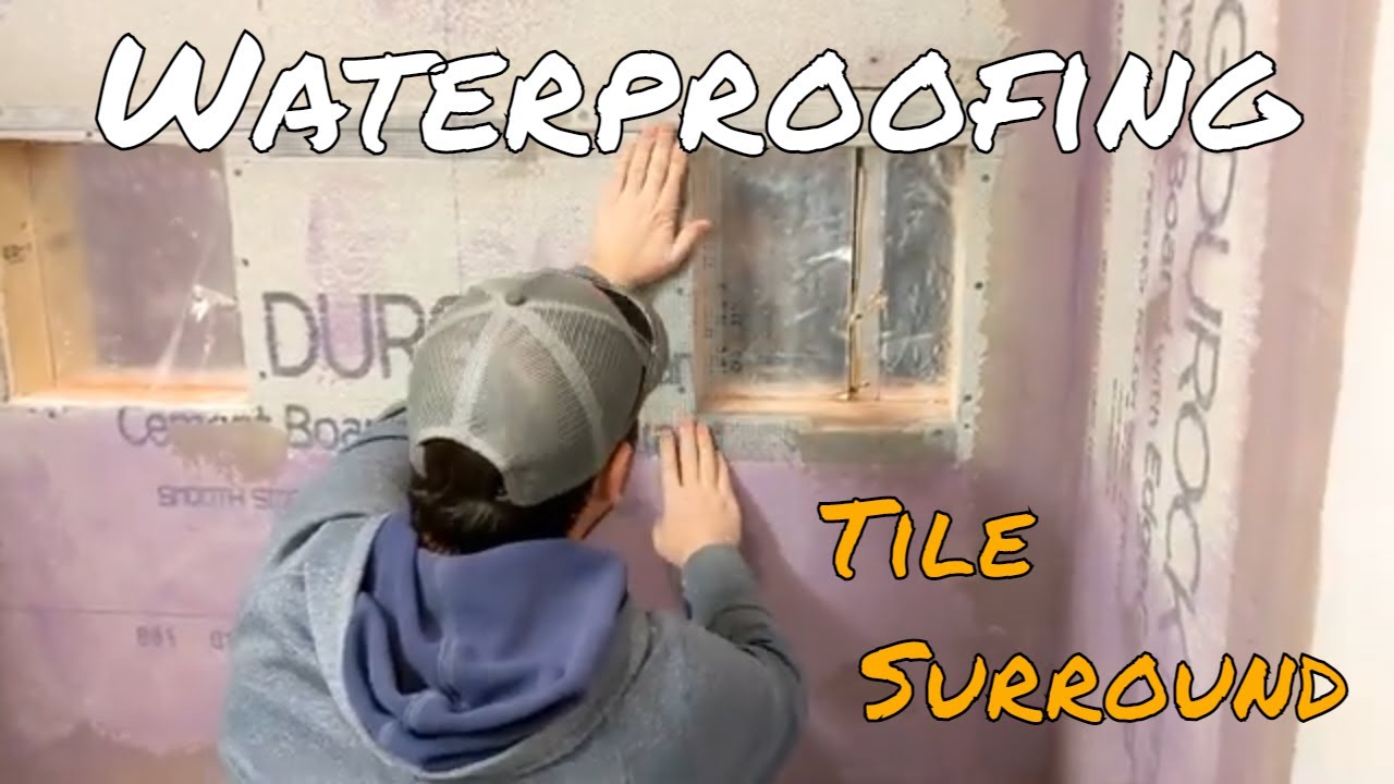 Removing a Tub Surround and Waterproofing Tile backer Cement Board ...