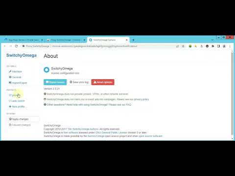 SwitchyOmega Google Chrome Proxy Setup