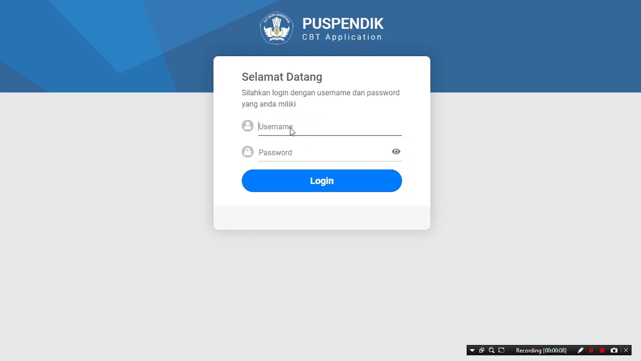 TAMPILAN CBT UNBK 2020 (versi terakhir UNBK)