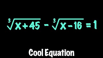 Solving a Nice Equation with Cube Roots in 2 Ways | Math Olympiad Question