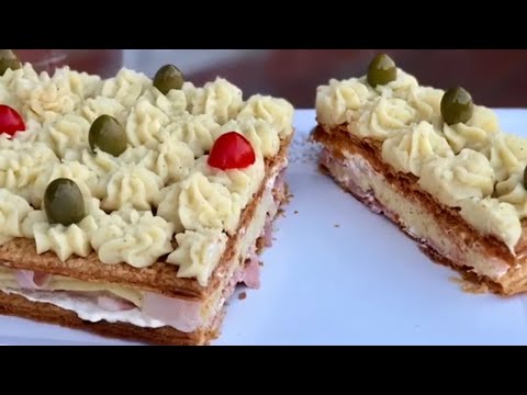 TORTA MILLEFOGLIE SALATA ALLE PATATE/ puff pastry pie with potatoes