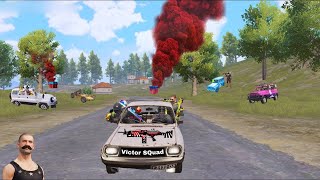 OMG😱 Victor Squad M249 Car Wars😈😂Funny & WTF MOMENTS OF PUBG Mobile