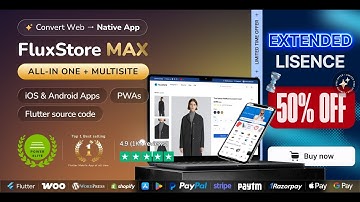 FluxStore MAX multisite app 🔥 Unlimited domains in a single app (Flutter E-Commerce App)