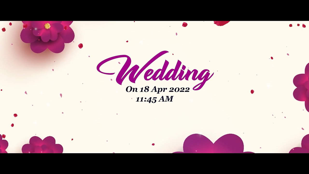 Adobe Premiere Pro Wedding Title project Download YouTube