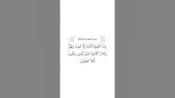 سورة الأنعام ٣٢
