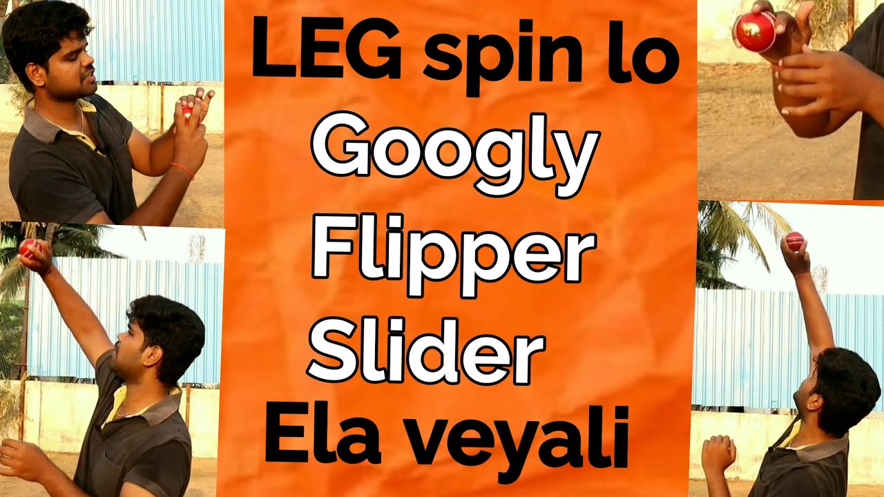 Googly, Top spin, Flipper, LEG break grips 【తెలుగు】 Ravi krishna