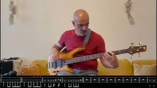 Noisettes - Never Forget You (bass cover with tab)