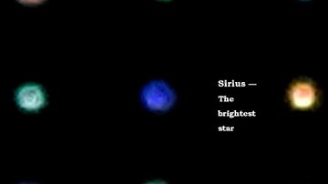 Discovering the stars - Betelgeuse and Sirius