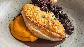Pan Roasted Chicken with Mulberry Sauce