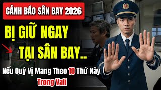 Cảnh báo bay Tết 2026: 10 vật dụng \