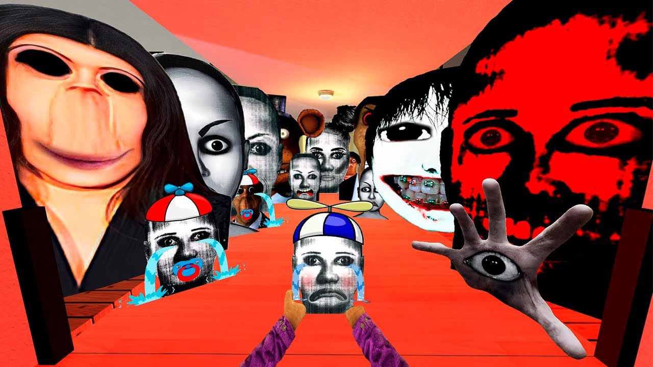 Saving Baby Sad Selene Delgado From Full Hotel Of Angry Munci Family, Obunga and More Nextbots Gmod