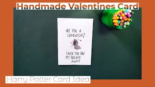 Handmade Cute and Easy Valentines Card | Harry Potter Card - DIY Crafts