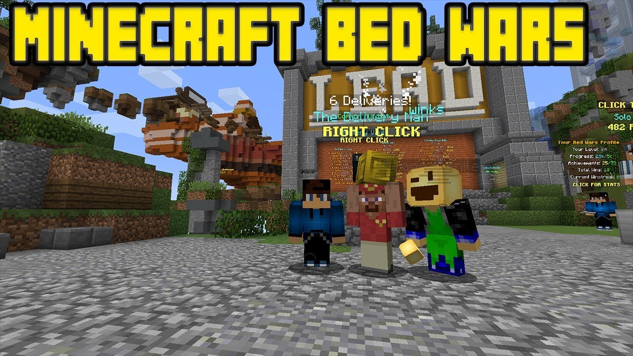 AMAZING BED DEFENSE! BED WARS LIVE!