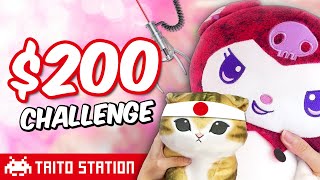 $200 JAPAN Claw Machine Arcade Challenge!