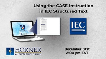 Using the CASE Instruction in IEC Structured Text