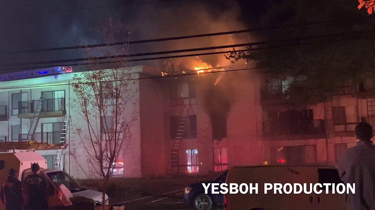 PG County, Beltsville MD. 2nd Alarm Apartment Fire. 11342 Evans Trail