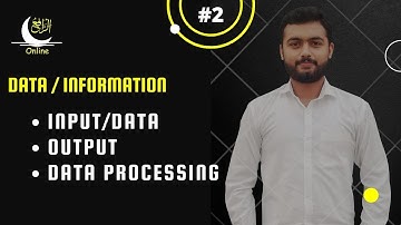 What is data, information and processing - Urdu/Hindi