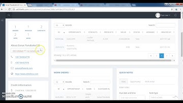 CRM - Customers - Customer profile - Inline editing