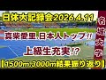 真柴愛里.日本人トップ【名城大学】日体大記録会2026.4.11 結果振り返り‼︎