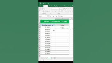 Change number in date format | Excel formulas | Text Function | #excel #exceltips #msexcel  #video