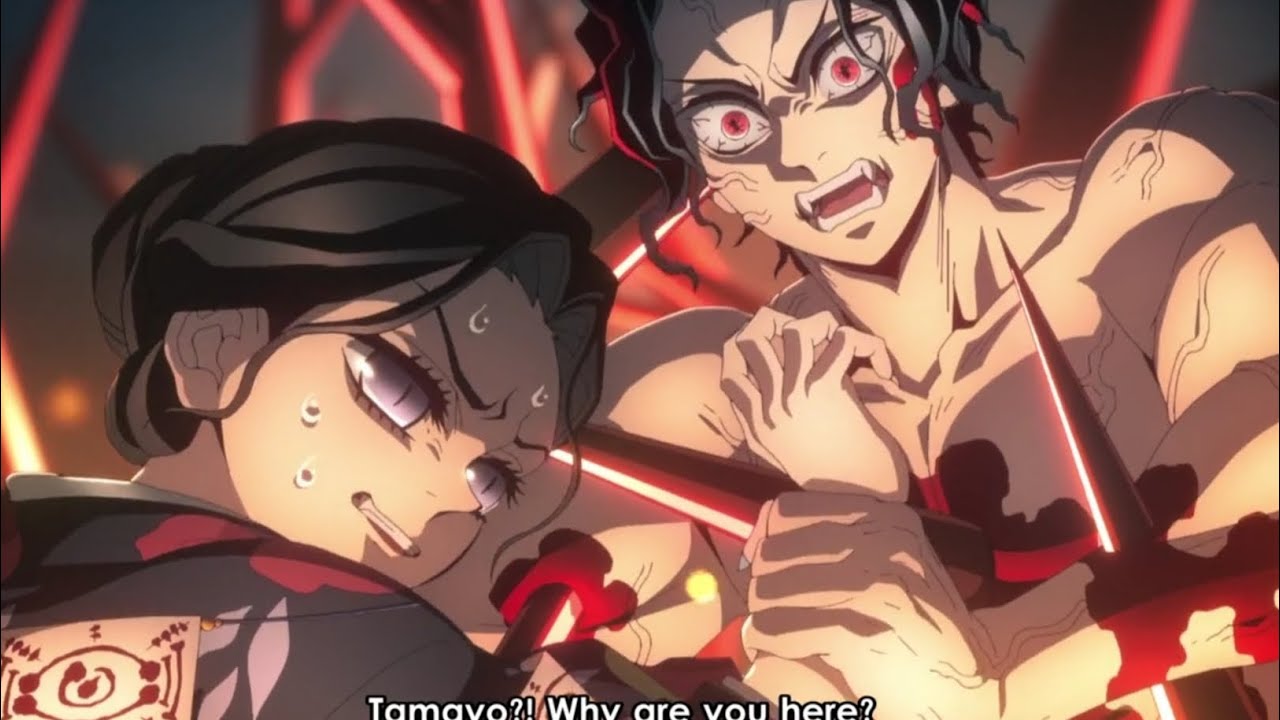 MUZAN KIBUTSUJI GETS TRAPPED IN TAMAYO BLOOD DEMON ART | DEMON SLAYER