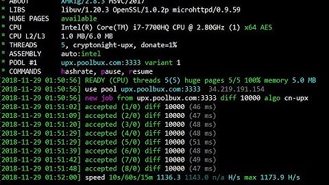 XMRING configuration for CPU mining