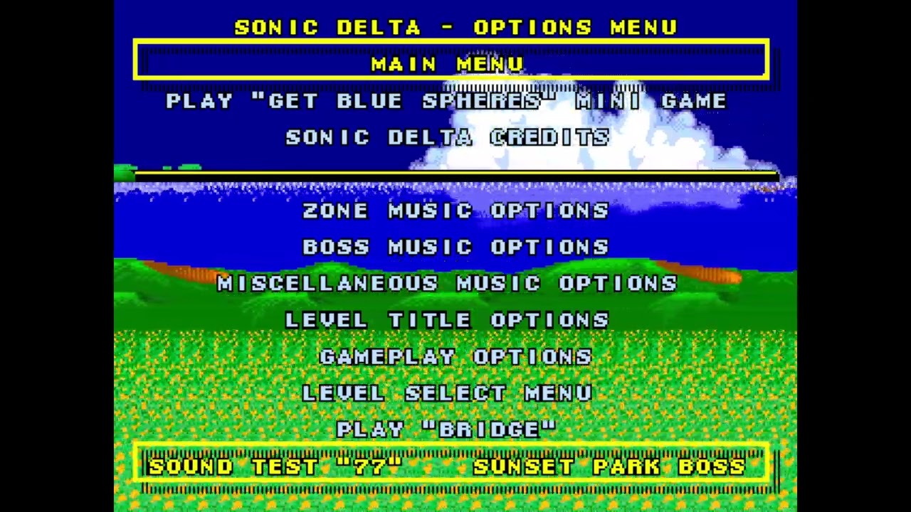 Sonic the Hedgehog 2 Delta Version 0.78 Track 77 Sunset Pack Boss Listening