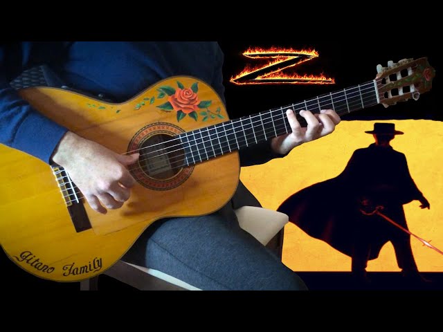 『The New Mask of Zorro』(Main Theme) meet one more time LucasGitanoFamily【flamenco guitar cover 2022】 class=