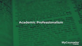 Workshop: Academic Professionalism