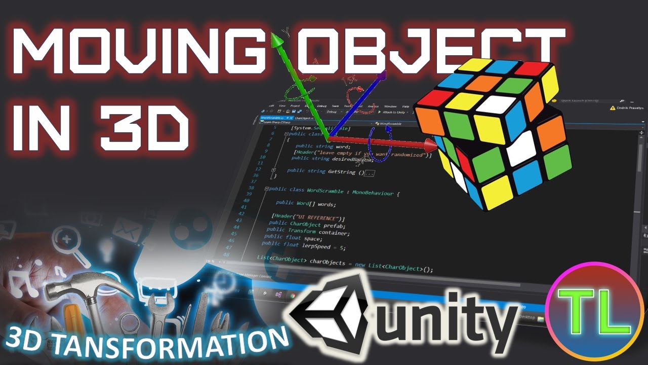 Unity 5 Menggerakan Object Dalam 3D Vector C Programming