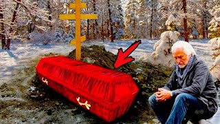 An elderly huntsman found a coffin in the forest; when he opened it, he began to cry!