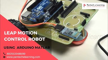 Leap motion control Robot using Arduino Matlab #pantechelearning #studentproject #engineeringproject