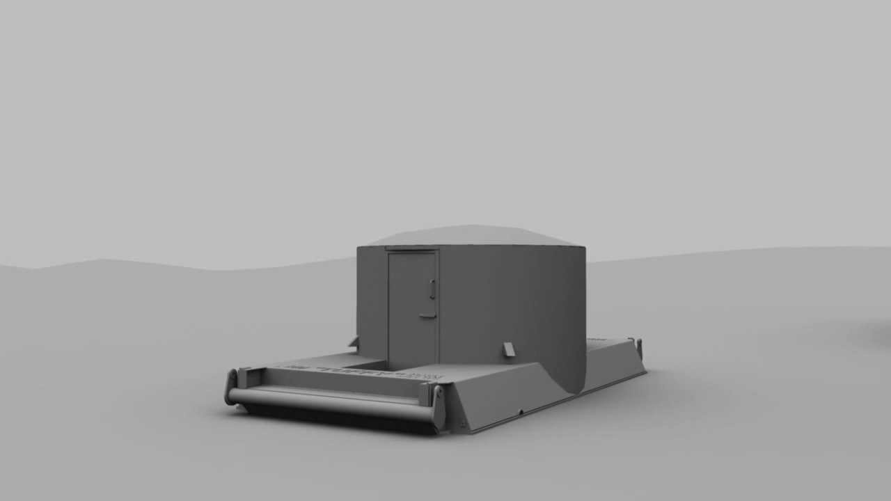 The 'TUFFY' Mobile Storm Shelter - Oil Field Tornado Shelter | Storm Cellar | Industrial Animation