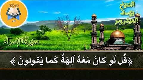 ما تيسر من سورة الإسراء للقارئ الشيخ يوسف العيدروس..