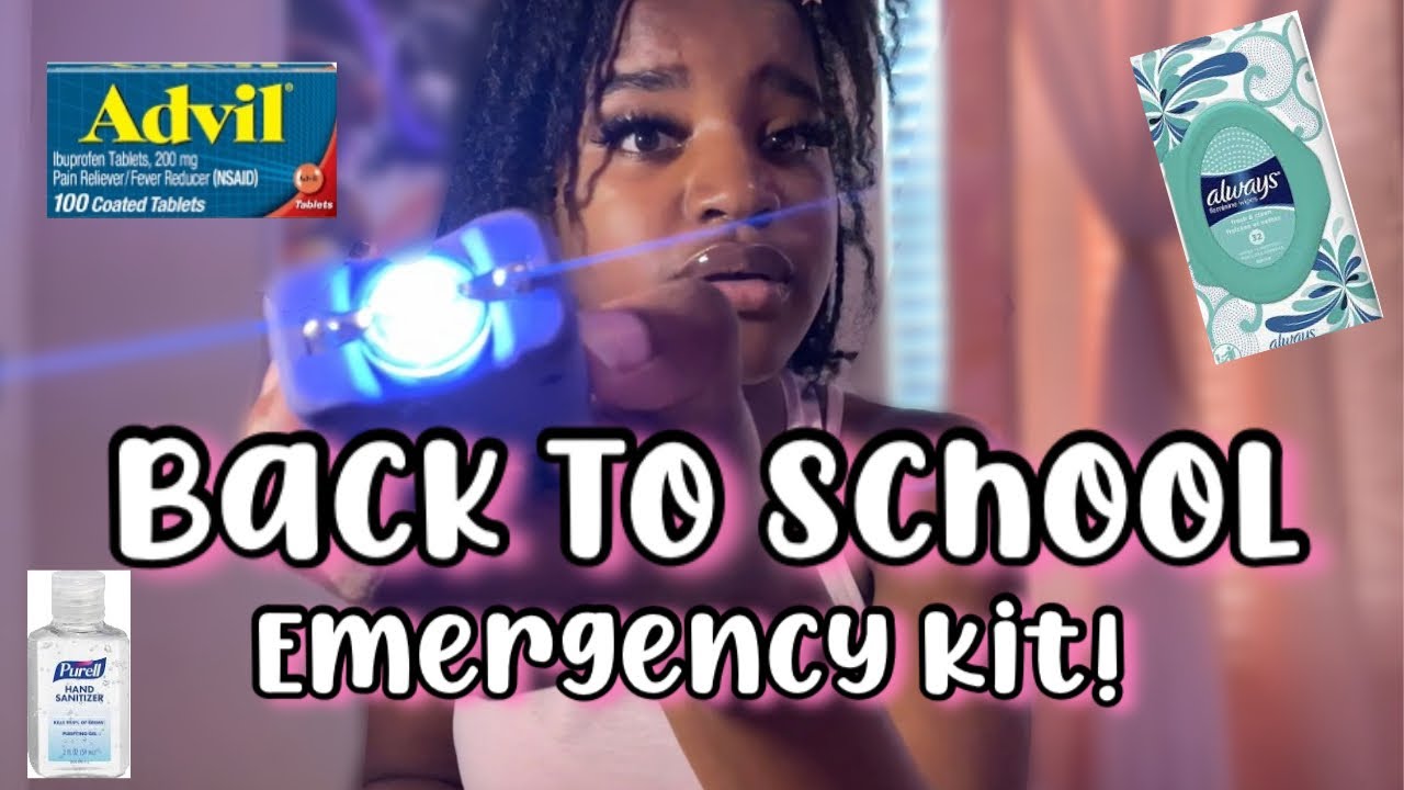 BACK TO SCHOOL EMERGENCY KIT + everything you need to start the