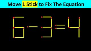 Matchstick Puzzle  Fix The Equation #matchstickpuzzle #simplylogical