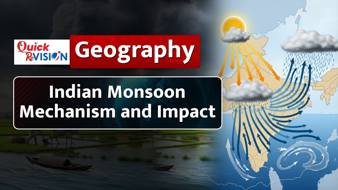 Quick ReVISION: Indian Monsoon | Mechanism Explained | Geography for UPSC