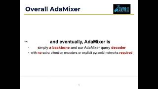 AdaMixer: A Fast Converging Query Based Object Detector | CVPR 2022