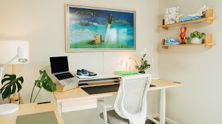 Tiny Home Office & Desk Setup Makeover | Artist Dream Workspace