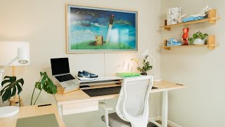Famous Tiny Home Office & Desk Setup Makeover | Artist Dream Workspace Net Worth