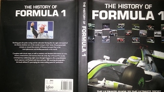 Flicking through the pages and having a look at history of formula 1 -
ultimate guide to sport book.