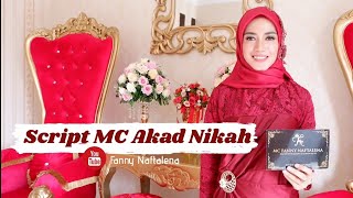 Contoh MC Akad Nikah Naskah MC Pernikahan Contoh Naskah MC Yang Baik MC Formal MC Semi Formal