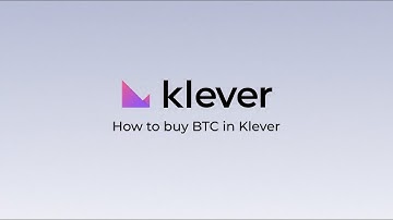 How to buy Bitcoin (BTC) in Klever