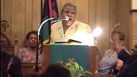 The late Rev. Audrey J. Johnson (New Orleans) sing...