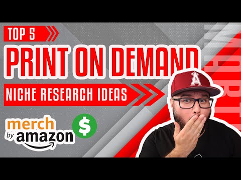 أفضل 5 طباعة عند الطلب T Shirt Niche Research Ideas 2022 # 9 Merch من أمازون