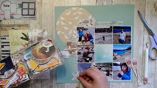 Beach Picnic // Stamp & Stencil Savvy + Day 7 #30dscbl18  + How 2 Kill a Kit with Style