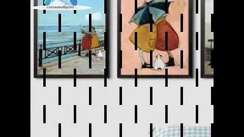 Happy Family Abstract Love Canvas Posters Scandinavian Nordic Wall Art