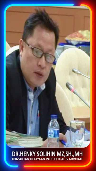 DR.Henky Solihin MZ.SH.MH Menjadi Narasumber RUU Patent Di Pansus DPR RI #merek #paten #dprri