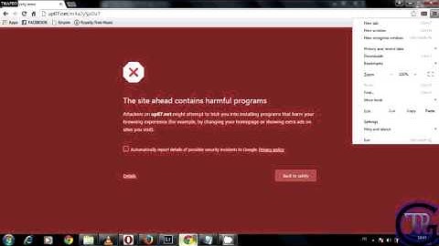 how to fix The site ahead contains harmful programs on chrome
